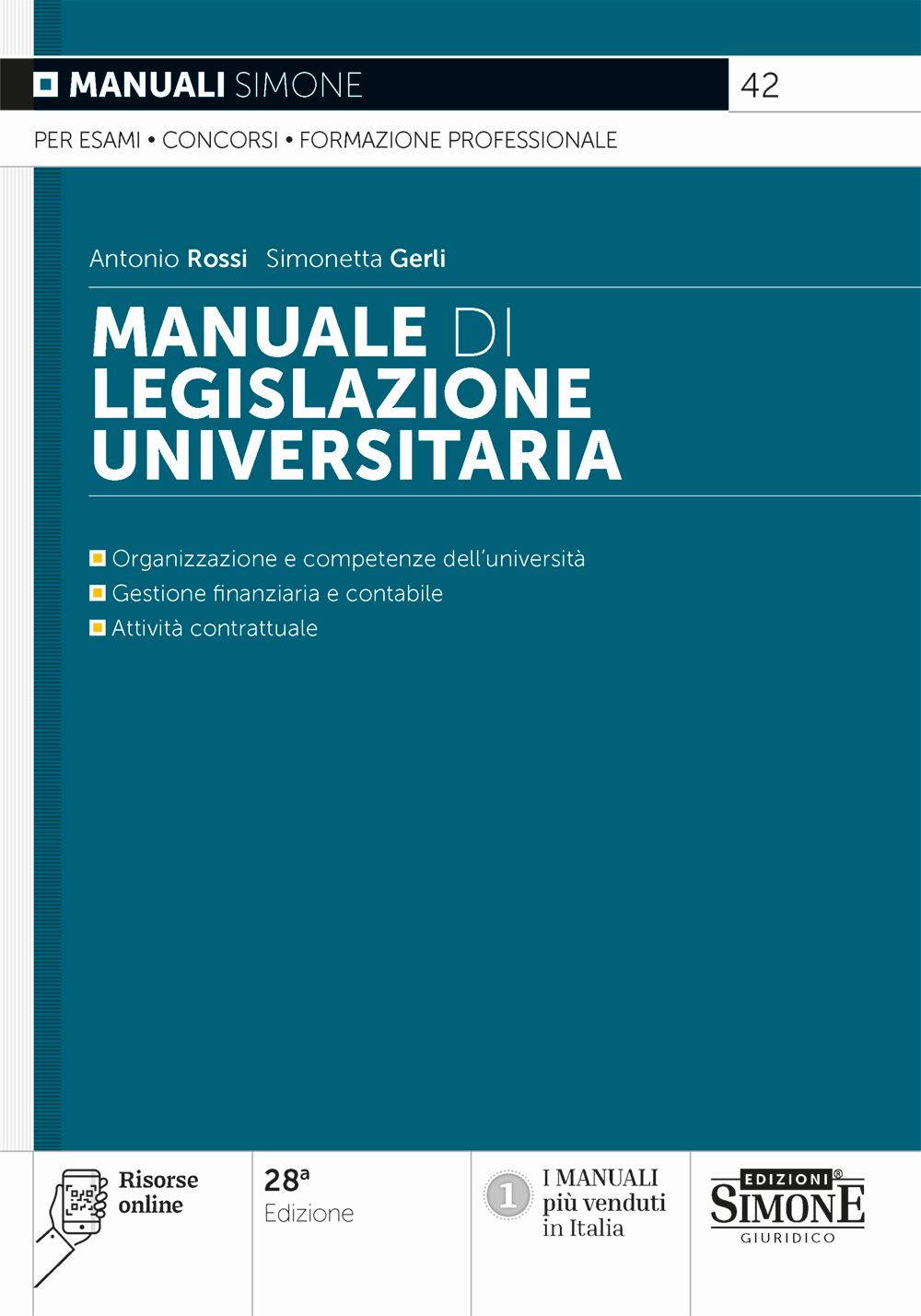 Manuale di Legislazione Universitaria 2026 - A. Rossi, S. Gerli