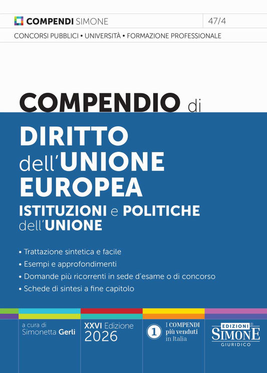 Compendio di Diritto dell’Unione europea 2026