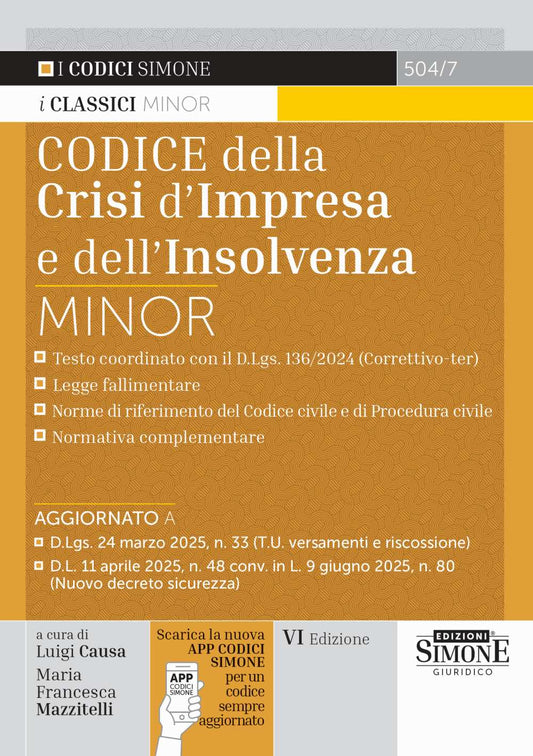 Codice della Crisi d’Impresa e dell’Insolvenza Minor 2025