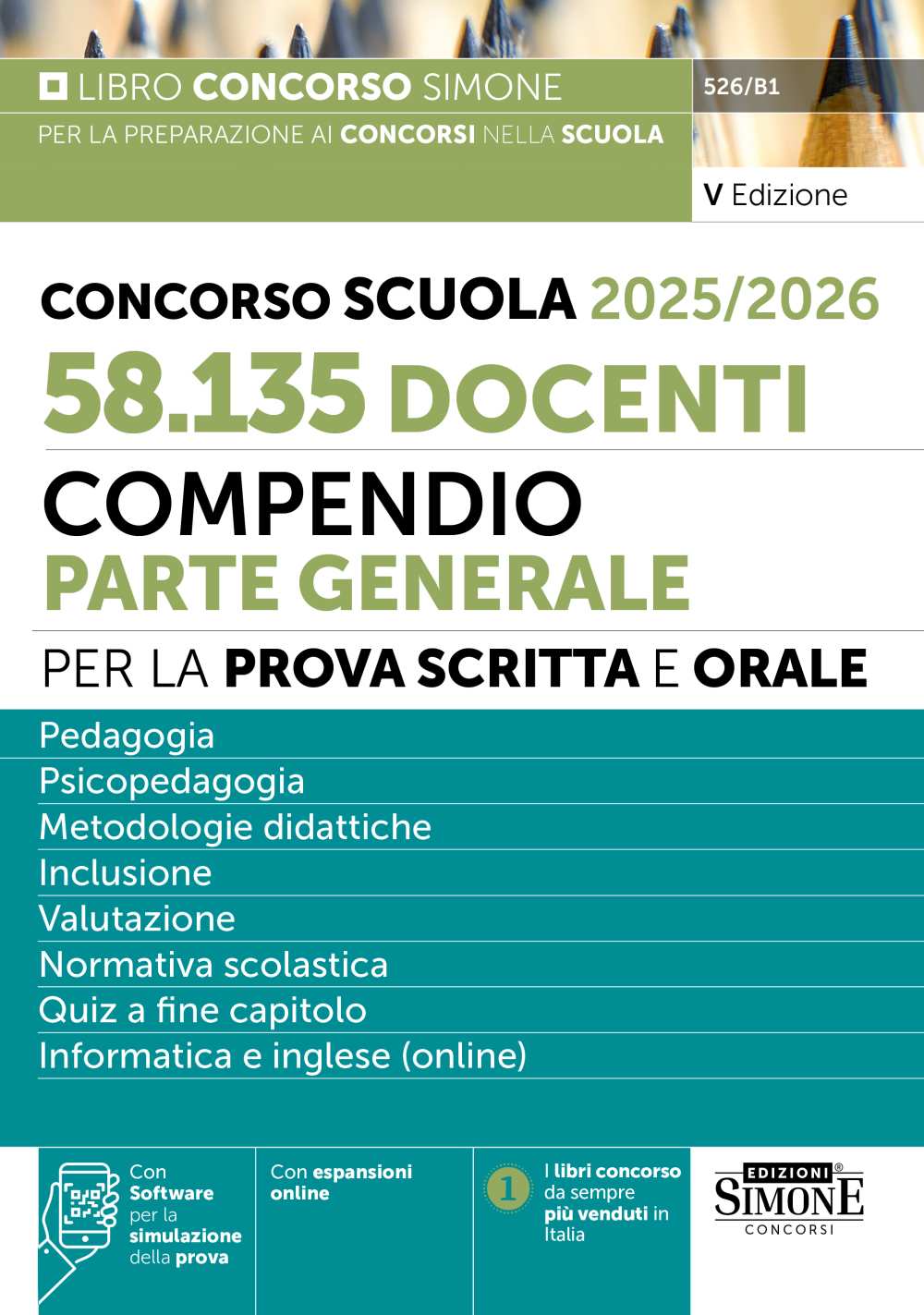 Concorso Scuola 2025/2026 58.135 Docenti – Compendio Parte Generale per la prova scritta e orale