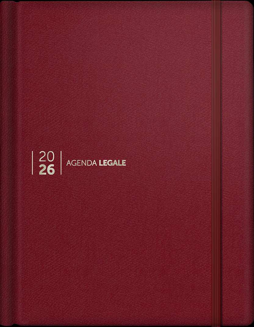 Agenda Legale 2026 Leather Rossa