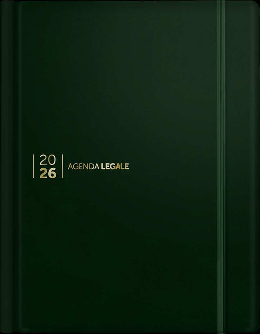 Agenda Legale 2026 - Skin Dark Green