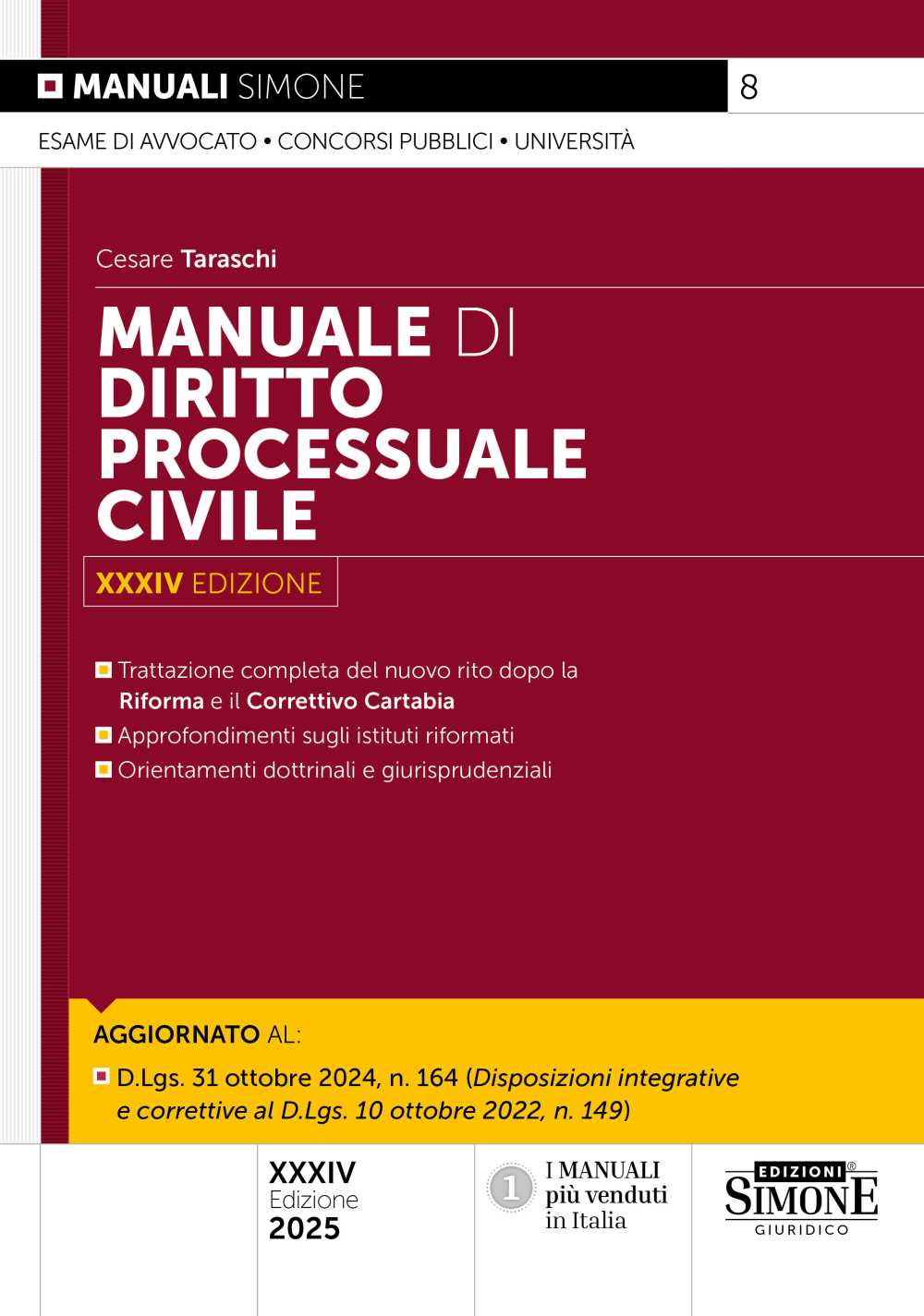 Manuale di Diritto Processuale Civile 2025 - Taraschi