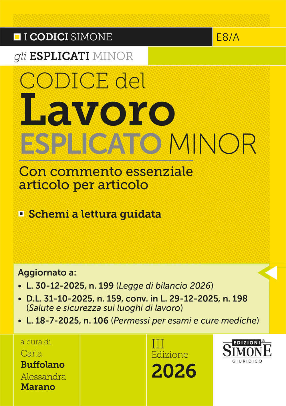 Codice del Lavoro Esplicato Minor 2026