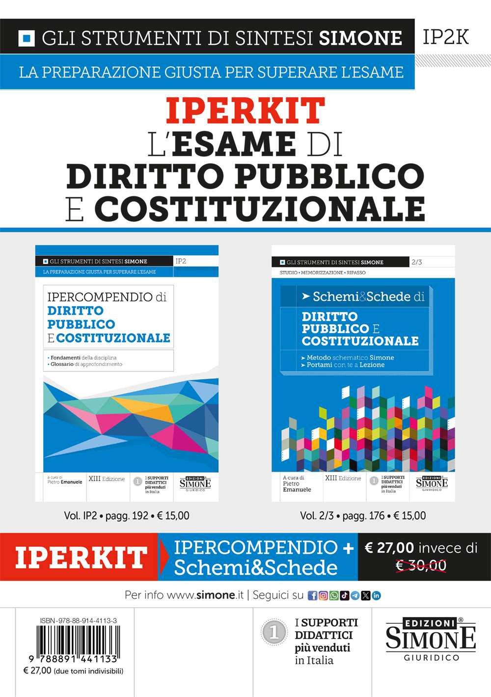 IPERKIT L’Esame di Diritto Pubblico e Costituzionale (Ipercompendio + Schemi & Schede)