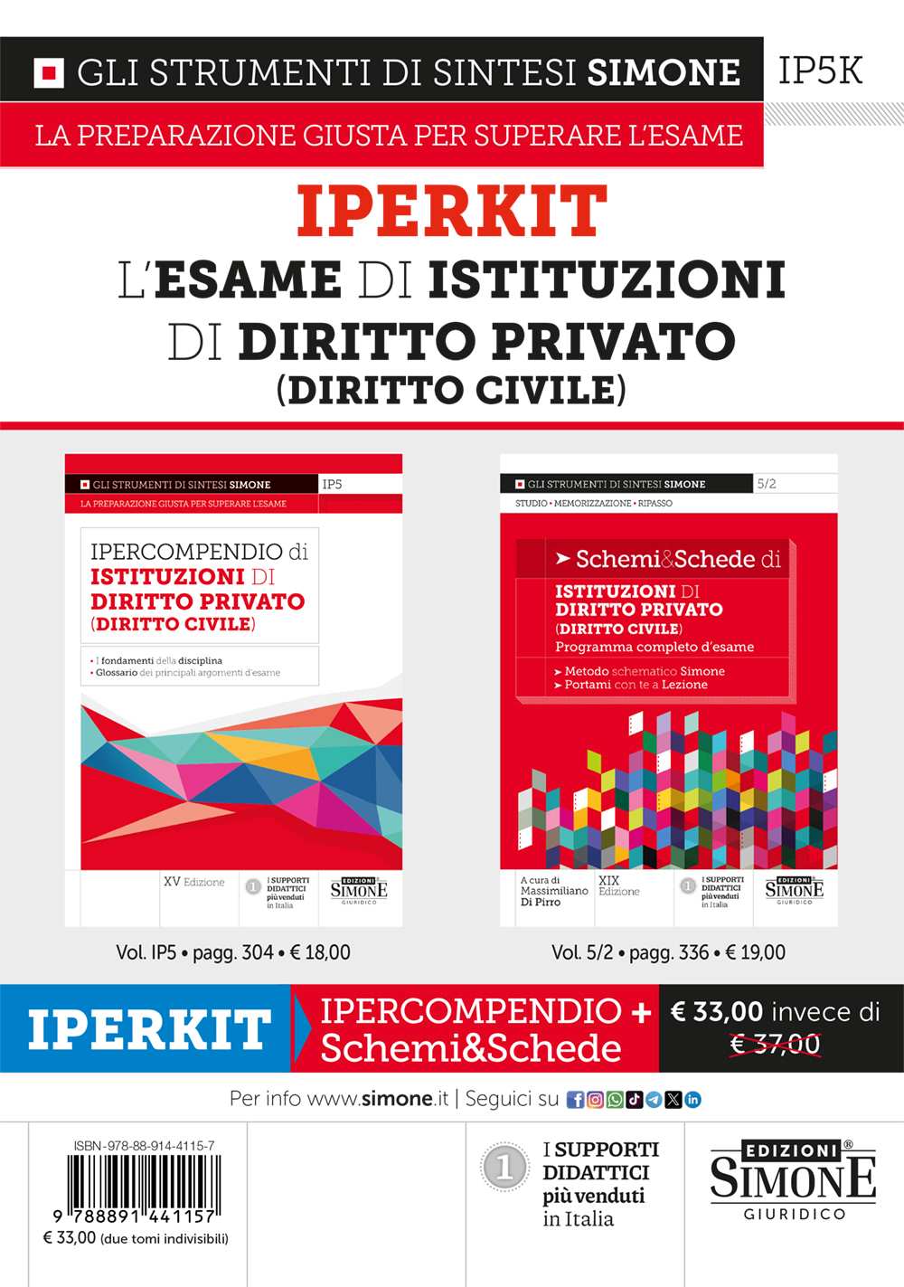 IPERKIT L’Esame di Istituzioni di Diritto Privato (Diritto Civile) Ipercompendio + Schemi & Schede